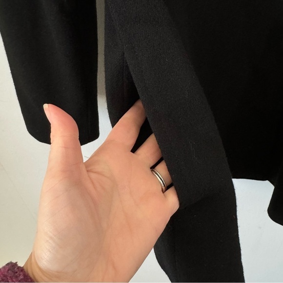 Frontier Collection Black Wool Coat Concho Button Front Made In USA Womens 10 - Picture 11 of 12